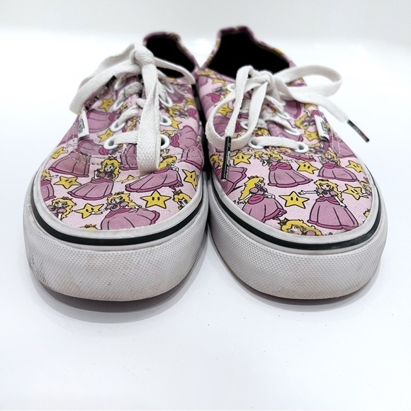 VANS x Nintendo Authentic Princess Peach Sneakers Women Size 5 - Picture 3 of 12